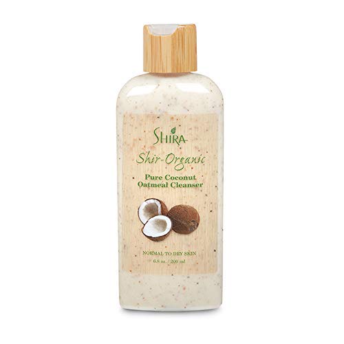 Shir-Organic Pure Coconut Oatmeal Cleanser For Normal To Dry Skin Removes Dead Skin Cells And Provide Nourished Hydrated Soothing Skin.(200ml)