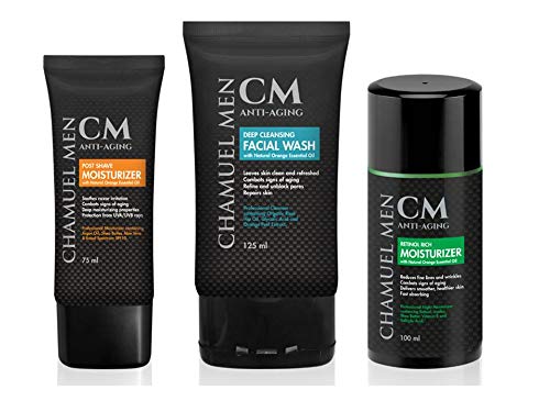 Anti Aging Daily Aftershave for Men - All Natural Mens Face Cream and Moisturizer with Argan, Shea & Aloe Facial Fuel for Sensitive, Dry, Oily or Combo Skin, 2.6 oz