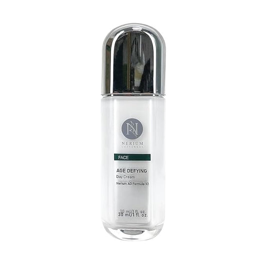 Nerium Day Cream – Hydrating Peptide & Jojoba Oil Face Moisturizer with Elastin, Rice Bran & Olive Oil – Firming, Brightening & Nourishing Daily Skincare, 1 fl oz