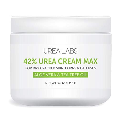 | 42% Urea Cream β Tea Tree Oil & Aloe Vera-Infused Foot & Skin Repair | Deep Hydration & Natural Exfoliation for Cracked Heels, Dry Feet, Rough Skin & Callus Removal (4 Oz)