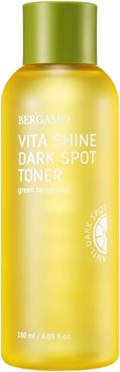 BERGAMO Green Tangerine Vita Shine Toner for Soothing, Hydrating, Face Moisturizer, Korean Skin Care, 6.09 fl.oz, 180ml