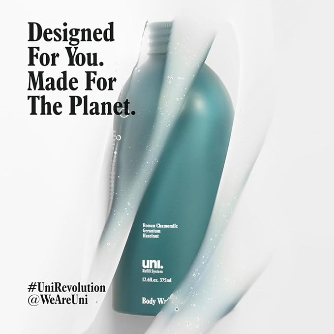 Uni Skin Shield Body Wash - Hydrating Shower Gel & Moisturizing Skin Cleanser - Enriched with Organic Aloe Vera, Kakadu Plum & Australian Caviar Lime - Ocean-Safe Body Care (375 ml)