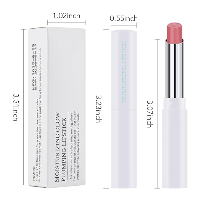 1Pcs Tinted Lip Balm Moisturizing Lipstick – Waterproof Hydrating Matte Lip Balm for Women, Creamy Natural Color Stain for Dry Lips, Soft Matte Finish with Subtle Scent (#08 Alluring Pink)