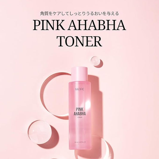 NACIFIC Pink AHA BHA Toner Watermelon extract, Glow, Moisturizing, Hyaluronic Acid 150ml, 5.07fl.oz