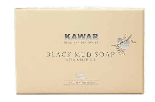 KAWAR Dead Sea Black Mud Soap with Shea Butter & Olive Oil - Relief for Acne, Psoriasis & Eczema - Moisturizing Vegan Bar for Men & Women - For Oily to Normal Skin, 4.2 oz (Pack of 2) (2)