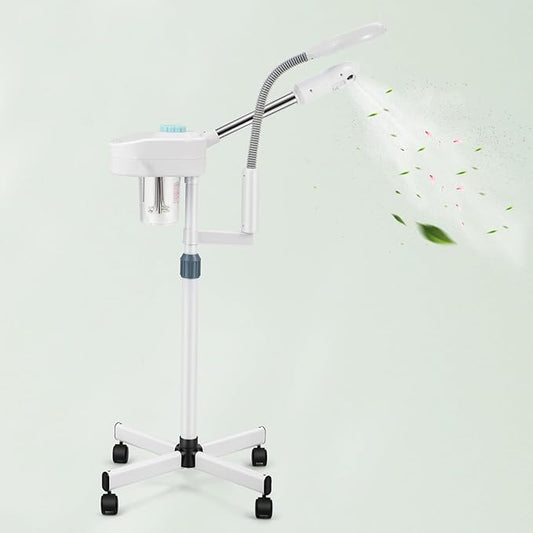 Artist hand Professional Facial Steamer for Face Home Facial Spa with 5X LED Magnifying Lamp Face Steamer Deep Pore Cleansing & Fast Heat Moisturizing Skin Care