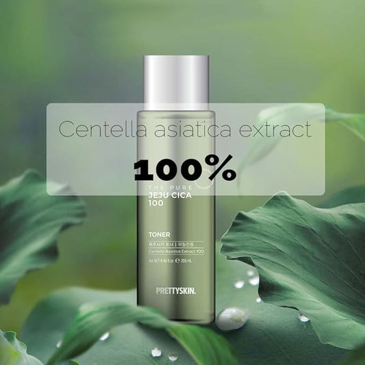 The Pure Jeju CICA Facial Toner 8.45fl.oz. | 100% Centella Asiatica Extract | Hydrating & Soothing Water-Type Toner | for Sensitive Skin | Korean Skincare