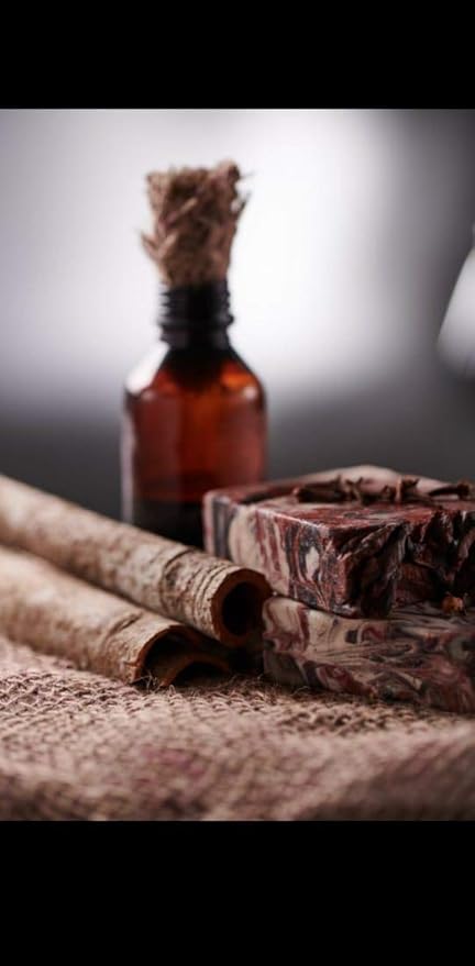 ROOTS AND HERBS Vegan No Paraben No SLS No Sulphate Ayurvedic Natural Treatment Luxurious Babassu, Sandalwood and Clove Oil Cold Process Gourmet Cleansing Bar Soap