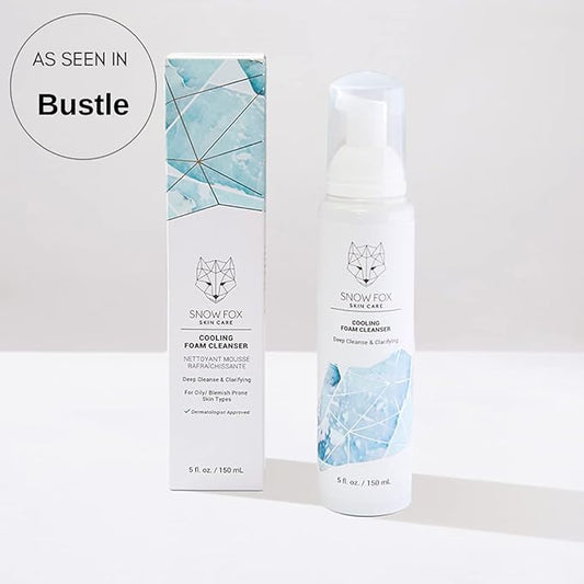 Snow Fox Cooling Foam Cleanser with Organic Aloe Vera Juice, 150 ml
