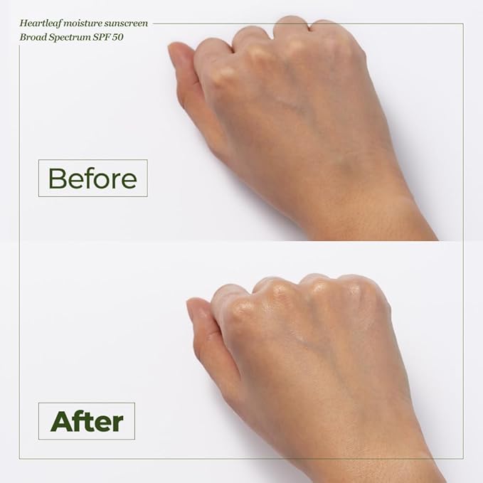 JMsolution Heart Leaf Sunscreen SPF 50 β Made in USA, Calming UV Protection with Heart Leaf & Centella Asiatica β Lightweight Hydrating Face Sunscreen for Sensitive Skin