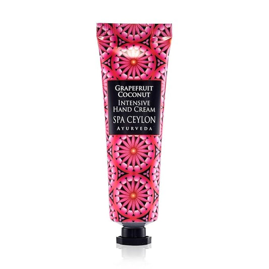 SPA CEYLON Grapefruit Coconut Intensive Hand Cream | Travel Size Natural Hand Moisturizer | Jasmine, Avocado, and Coconut Hand Cream | Hydrating and Vegan | 30g