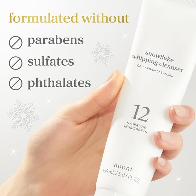 NOONI Facial Cleanser - Double Cleansing Duo Gift Set, 2 in 1 Cleansing Oil & Whipping Foam Cleanser | Korean Skin Care, Face Wash, Makeup Remover, Pore Care, Skincare, Korean Beauty, Vegan