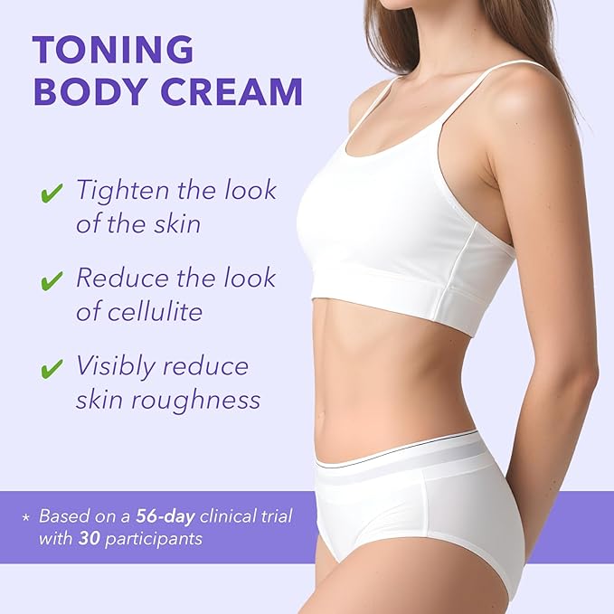 Overnight Toning Whip, Anti-Wrinkle Firming Body Lotion, Smooth & Tight Skin, Helps Target Loose Skin & Stretch Marks Removal on Belly, Thighs & Booty (3.38 OZ)
