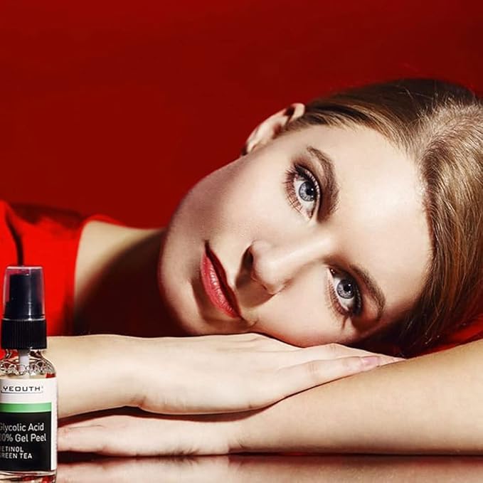 YEOUTH Glycolic Acid Peel for Face, At Home Chemical Exfoliator AHA 30% Glycolic Acid Face Peel with Retinol, Designed to Refresh and Smooth the Appearance of Skin 2oz