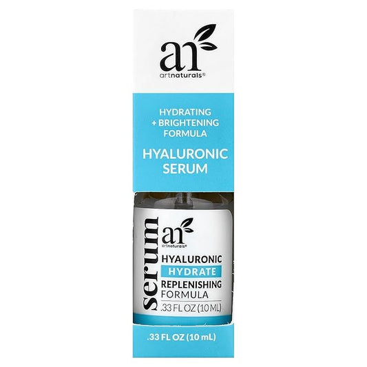 ArtNaturals Hyaluronic Acid Serum - Anti- Aging Facial Serum, Natural Moisturizer w/Vitamin C Serum & Vitamin E - for Skin Care - Reduce Wrinkles & Dark Spots (0.33 Fl Oz (Pack of 1))