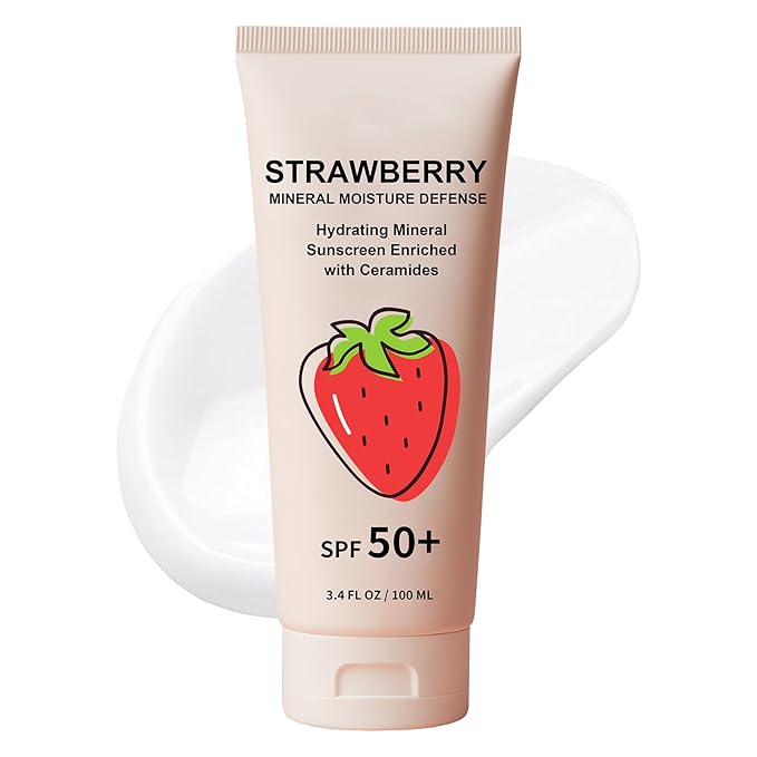 Mineral Moisture Defense Sunscreen SPF 50 – Face Sunscreen with Glycolic Acid & Salicylic Acid, Lactic Acid, Niacinamide, Oil-Free, Water-Resistant, Sensitive Skin – 3.4oz (1pc)