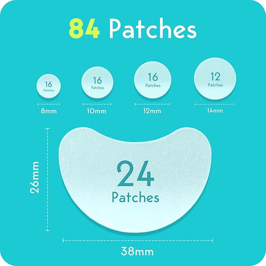 LitBear Acne Patches Large, Hydrocolloid Pimple Patches for Breakouts, Zit and Blemish, Acne Patches for Face, Chin, Back and Body with Tea Tree Oil