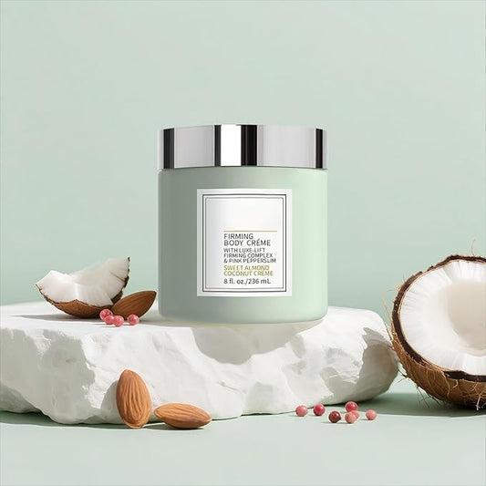 Champagne Lift Firming Body Creme,Anti-Aging Skin Tightening,Champagne Beaute Lift Firming Body Crème,Deep Hydration & Smoothing Skin On Arms & Legsbody cream (Green, Sweet Almond)