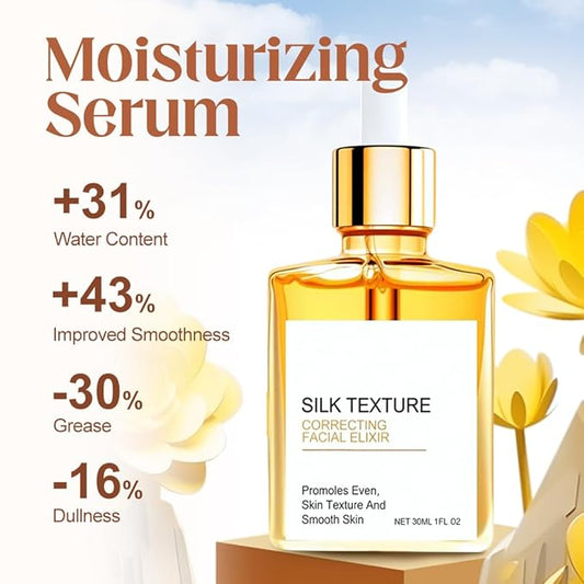 Gouda Silk Body Oil, 2026 New Silk Texture, Lightweight Facial Elixir, Hydrating Skin Texture Oil for Daily Skincare, Correcting Face Oil for Women (3)