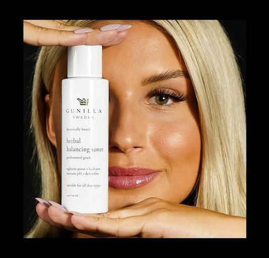 Gunilla Toner Herbal Skin Anti-Aging, Vegan, Soothing, Plant-Based, Antioxidant-Rich, Hydrating, Helps Soften Skin, Natural, Made in USA - 4 oz