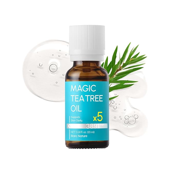 – Magic Tea Tree Oil for Face, Clarifying Facial Oil for Oily & Sensitive Skin, Lightweight Daily Care with Tea Tree, Skin-Balancing Vegan Korean Skincare, 0.7 fl oz