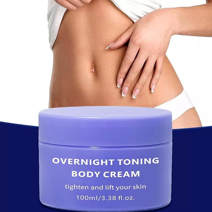Overnight Toning Whip Belly, Body Firming Oil Cream, Skin Tightening Cream for Women, Anti Wrinkle Moisturizing, Target Stretch Marks, Tight Cellulite Firmness of Skin While Sleeping