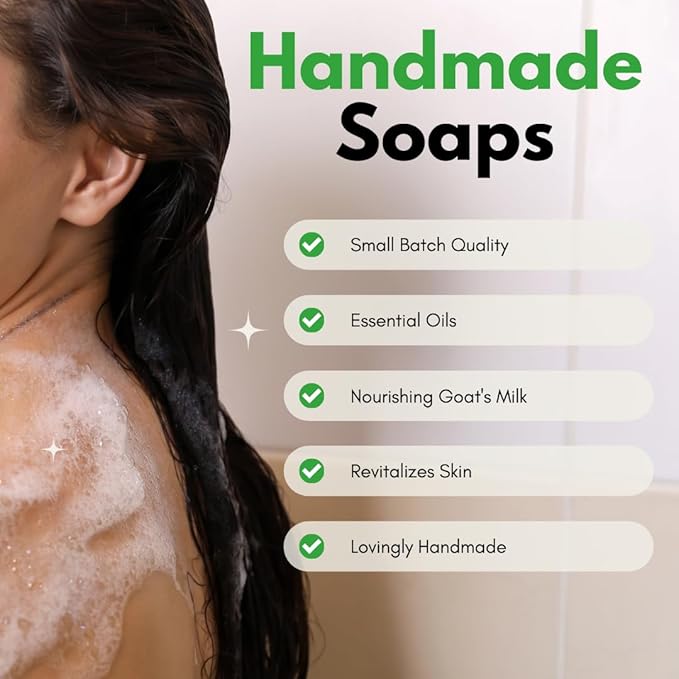 Bentonite Clay Detoxifying Soap, Detoxifying Body Soap, Handmade Soap Bar, Body Soap Bars Moisturizing, Bentonite Clay Powder, Detoxifying Soap, Essential Oil Soap, Goat Milk Soap, 4 oz. Bar (3 Pack)