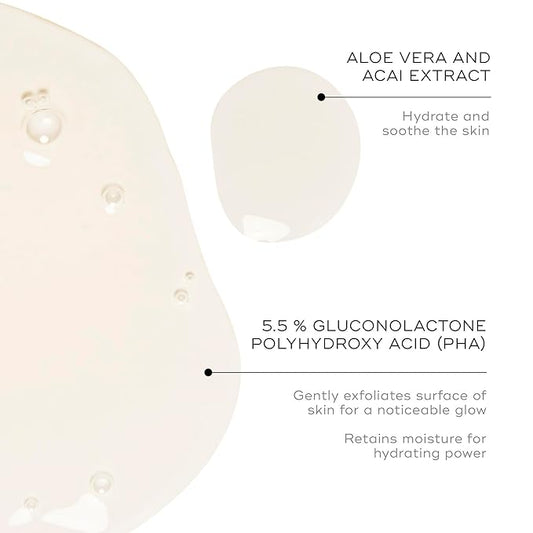 Medik8 Press and Glow Daily Exfoliating PHA Tonic with Enzyme Activator - Polyhydroxy Acid Face Toner - Gentle and Cleansing Face Tonic - 6.7 oz