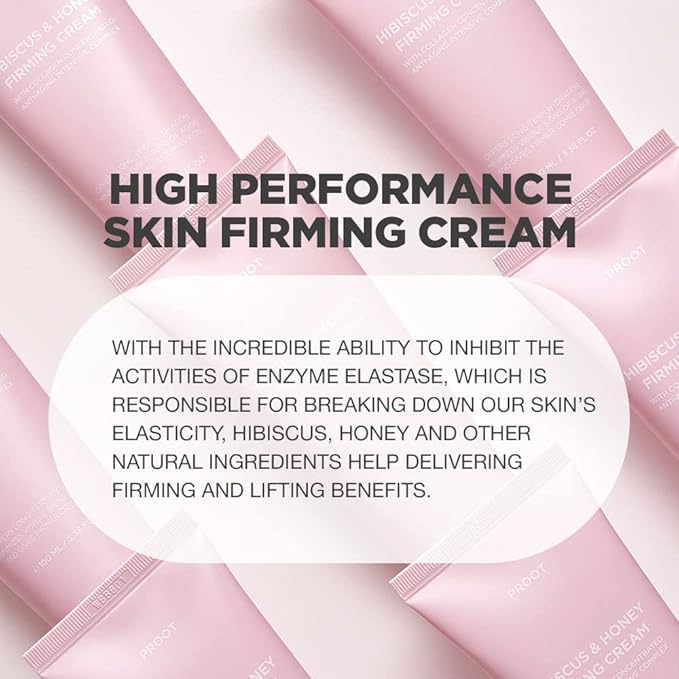 Hibiscus and Honey Firming Cream | Concentrated Complex | Lightweight Neck Firming Cream for Sensitive and All Skin Type | Formulated with Collagen Centella Asiatica, and Other Natural Ingredients |
