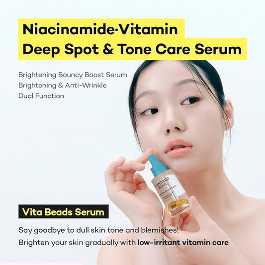 Vitamin C, Niacinamide Serum for Dark Spots, Uneven Tone & Radiance, Korean Glass Skin, Anti-Wrinkle, Collagen Serum, Vitamin Liposome, Moisturizer, Retinol Face Ampoule 30ml