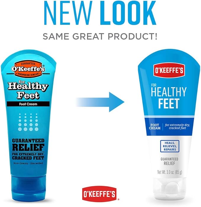 O'Keeffe's K0280004-8 Healthy Feet Foot Cream Tube (8 Pack), 3 oz