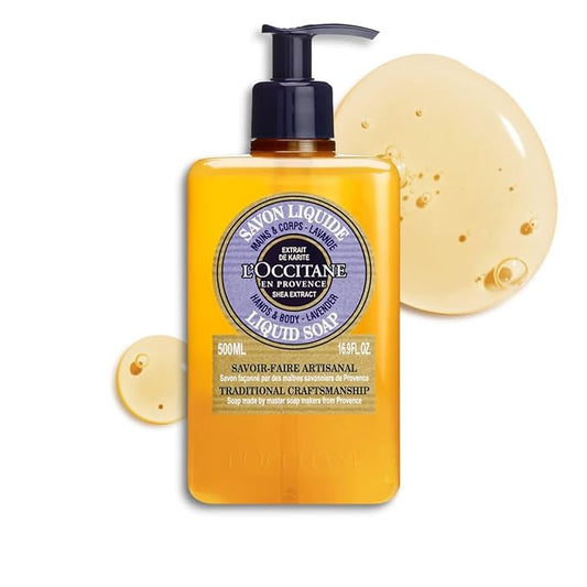 L'OCCITANE Shea Hands & Body Lavender Liquid Soap 16.90 fl. oz