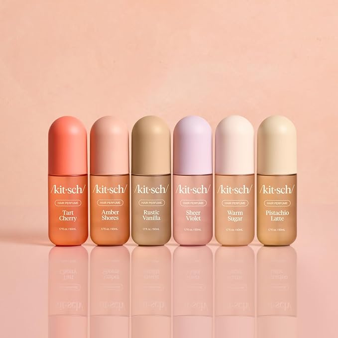 Kitsch Rustic Vanilla Hair Perfume for Women – Clean, Deodorizing & Patented Odor-Eliminating Technology Hair Spray & Body Mist - Warm Tonka, Vanilla Perfume & Cedar Blend - 50 ml