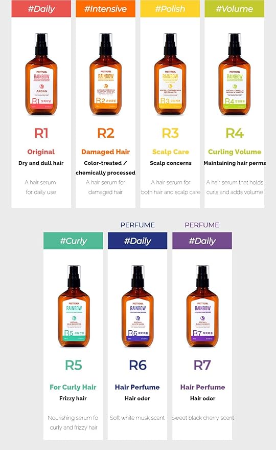 PRETTYSKIN Rainbow Perfume Long-Lasting Curl & Volume Hair Serum-Nourishing, Scented Hair Styling Serum 100ml (R4 Curling volume)