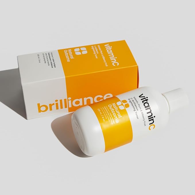 C-Brilliance Vitamin C Toner for Face Daily Witch Hazel Facial Astringent with Kakadu Plum and Bilberry Fruit 8 oz Vegan, Fragrance Free