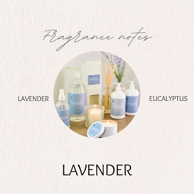 Hillhouse Naturals Lavender Hand Lotion 16oz - Enriched with Shea & Cocoa Butter for Soft, Velvety Skin - Lavender & Eucalyptus Essential Oils - Cruelty-Free, Small Batch, Made in the USA