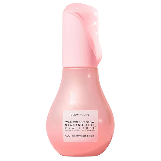 Watermelon Niacinamide Dew Drops - Brightening, Plumping Hydrating Face Serum, Makeup Primer + Liquid Highlighter with Hyaluronic Acid - Dewy & Glowing Korean Skin Care (40Ml)