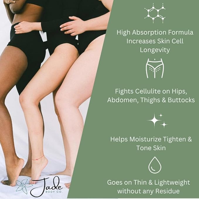 Gold & Black Anti Cellulite Massage Oil for Massage Therapy - Collagen and Stem Cell Skin Tightening Cellulite Cream for Women & Date Night Romance -External Use ONLY - 8 Fl Oz by Divine