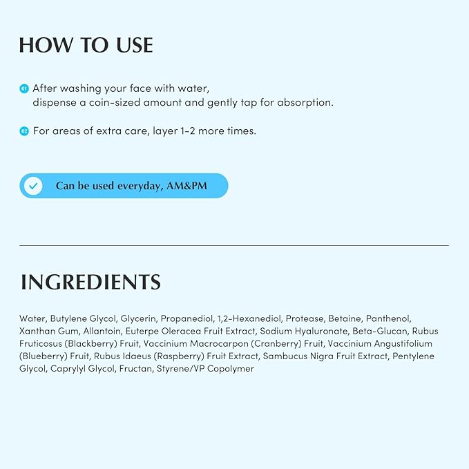 Swimming Pool Toner - Korean Toner for Daily Exfoliating & Deep Hydration with Natural Enzyme Protease & Hyaluronic Acid, For Sensitive Skin, 10.14 Fl Oz (300ml)