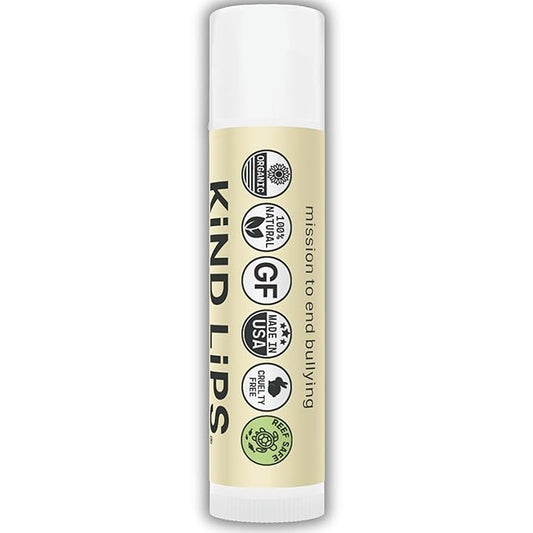 Kind Lips SPF 15 Lip Balm with Lemon – Single Pack – Organic Zinc Oxide Sun Protection, Hydrating Natural Lip Care – Reef Safe, Gluten-Free, Made in USA