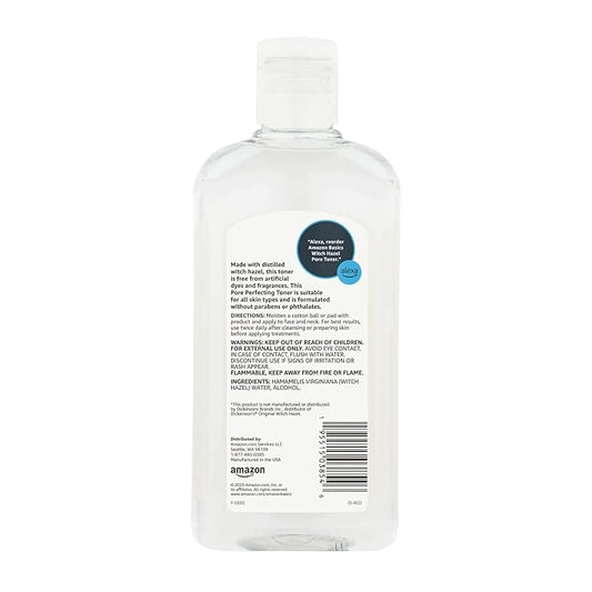 Amazon Basics Witch Hazel Pore Perfecting Toner, 16 Fluid Ounces, 1-Pack