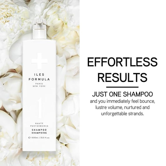 ILES FORMULA Shampoo for Dry, Damaged, Frizzy or Color Treated Hair - Hydrating, Sulfate Free Shampoo – Salon Grade, Color Safe, Moisturizing Formula that Controls Humidity & Boosts Shine