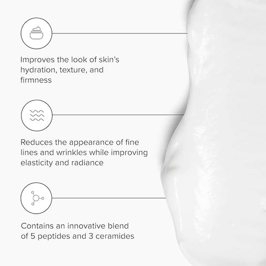 DRMTLGY Peptide Night Cream Face Moisturizer. Fragrance Free and Oil Free Hydrating Facial Moisturizer for All Skin Types. 2.1 oz, 2 pack