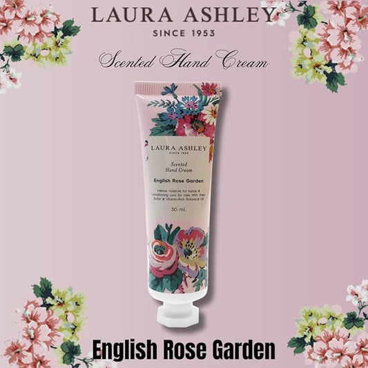 Laura Ashley Hand Cream Gift Set – 7 Piece Travel Size Lotion Collection for Women, Mini Hand Cream for Dry Skin, Moisturizing Hand Lotion with Lavender, Rose, Magnolia & More – 30ml Each