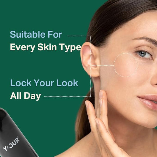 Y’OUR Silk Makeup Setting Spray: Lightweight Hydrating Face Mist; Long-Lasting, Blurring, Natural Finish. Infused with Vitamin E & Minerals, Paraben-Free. Made in USA. 4 fl. oz (118.3g)