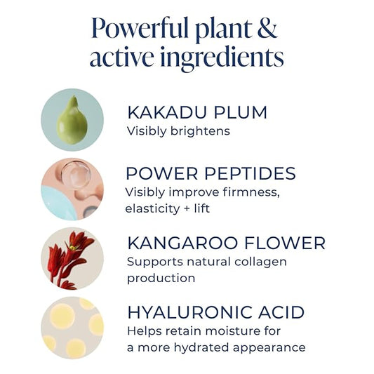 Kind Science by Ellen DeGeneres Eye Cream - Under Eye Cream for Wrinkles Noticably Smooths & Moisturizes - Anti Aging with Hyaluronuic Acid, Vitamin C - Fragrance Free, Paraben Free, 0.5 fl oz