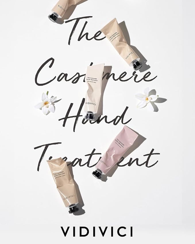 VIDIVICI The Cashmere Hand Cream with Shea Butter – Floral Musk Scented Moisturizer for Dry & Cracked Hands – Repairs Skin Barrier – Soft Silky Texture – 1.69oz