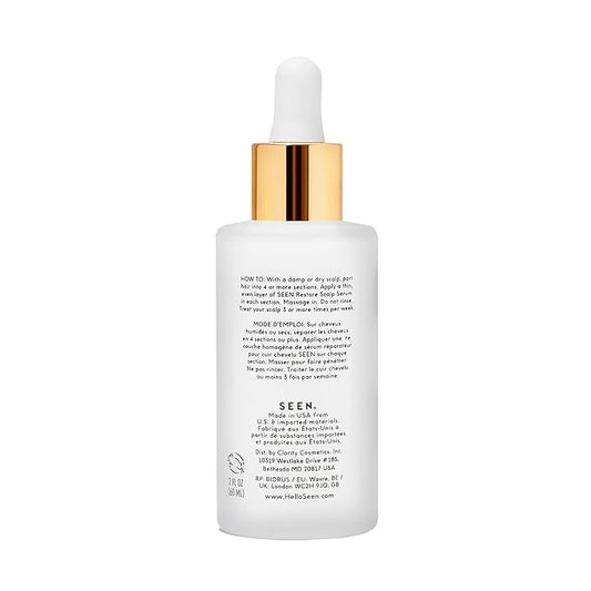 SEEN Restore Scalp Serum, Fragrance-Free - Clinically Proven, Dermatologist-Developed Hydrating Serum, Promotes Healthy Scalp, Safe for Sensitive & Eczema-Prone Skin