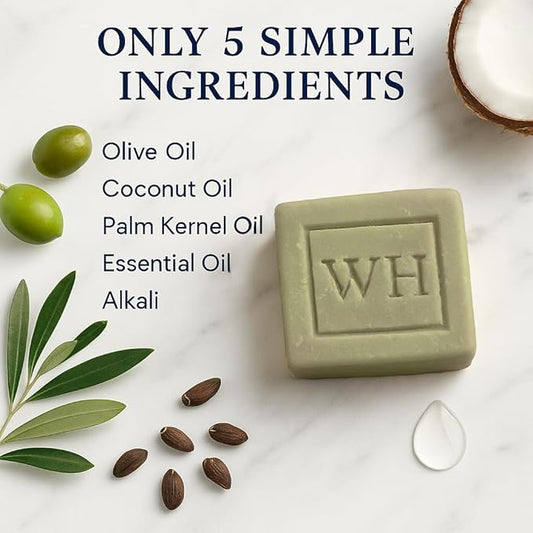 WHISPER HILL Vermont Winter Spice Olive Oil Soap – Cinnamon, Clove & Orange – Handcrafted in Vermont Since 1997 – 3.8 oz