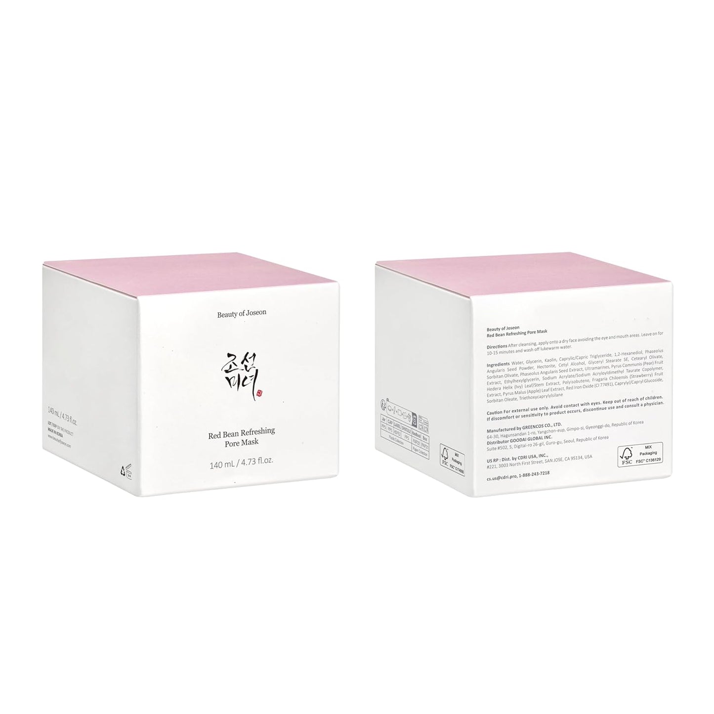 🍃Beauty of Joseon Red Bean Pore Refreshing Mud Mask – Korean Hydrating Wash-Off Pack & Pore Cleansing Exfoliator (140ml)